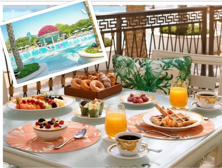 The Versace Breakfast Experience with Pool Access